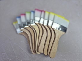 Pack 10 pinceles o pinceletas punta color Nro11 